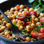 salada de grão de bico italiana