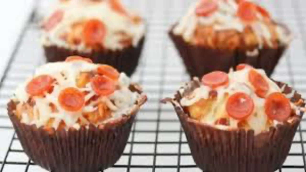 Como fazer um delicioso cupcake de pizza